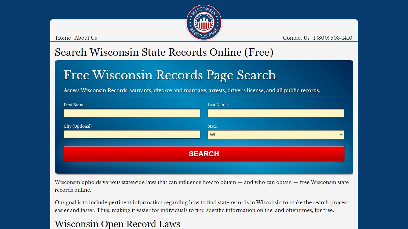 Search Wisconsin State Records Online (Free)